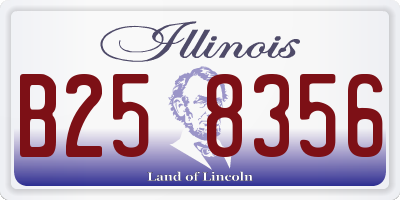 IL license plate B258356