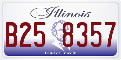 IL license plate B258357