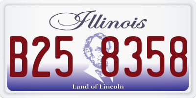 IL license plate B258358