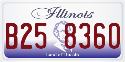 IL license plate B258360