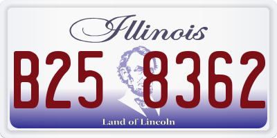 IL license plate B258362