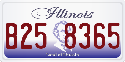 IL license plate B258365