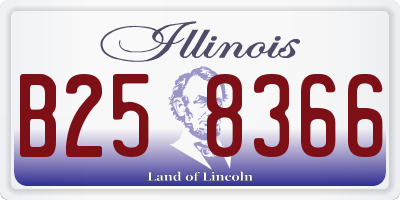 IL license plate B258366