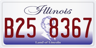IL license plate B258367