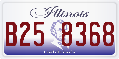 IL license plate B258368