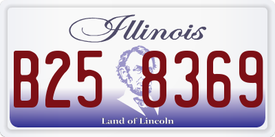 IL license plate B258369