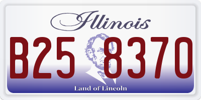 IL license plate B258370