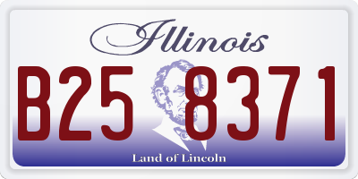 IL license plate B258371