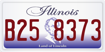 IL license plate B258373