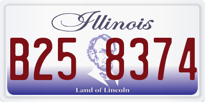 IL license plate B258374
