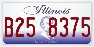 IL license plate B258375