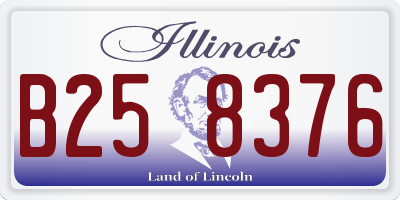 IL license plate B258376
