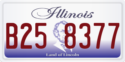 IL license plate B258377