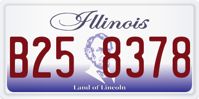 IL license plate B258378