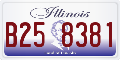 IL license plate B258381