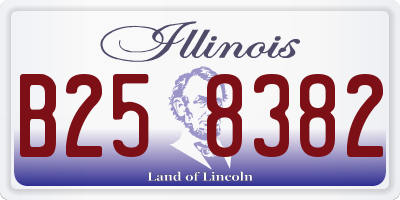 IL license plate B258382