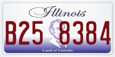 IL license plate B258384