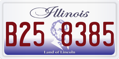 IL license plate B258385