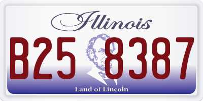 IL license plate B258387
