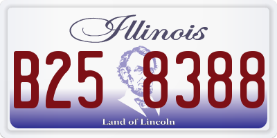 IL license plate B258388