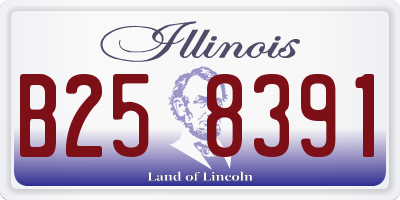 IL license plate B258391