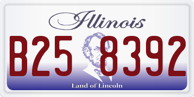 IL license plate B258392