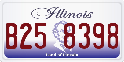 IL license plate B258398