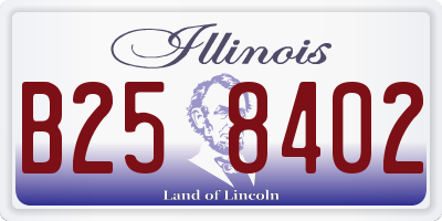 IL license plate B258402