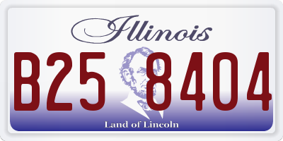 IL license plate B258404