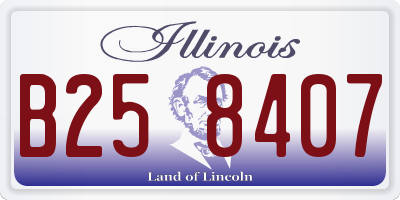 IL license plate B258407