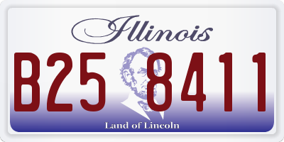IL license plate B258411