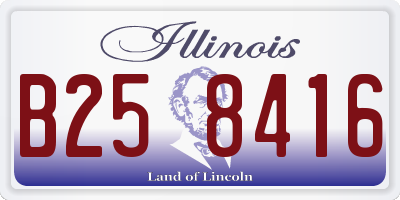 IL license plate B258416