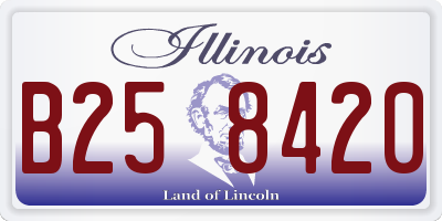 IL license plate B258420