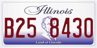 IL license plate B258430