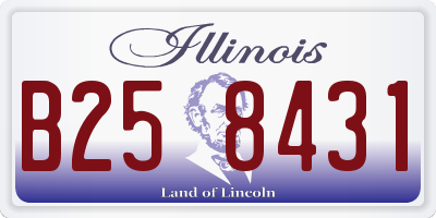 IL license plate B258431