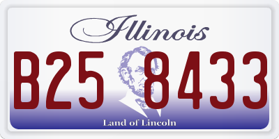 IL license plate B258433