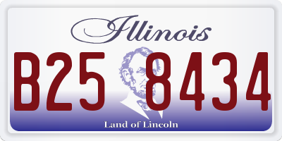 IL license plate B258434