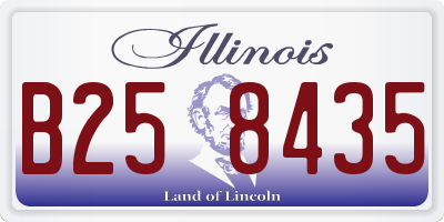 IL license plate B258435