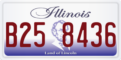 IL license plate B258436