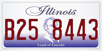 IL license plate B258443