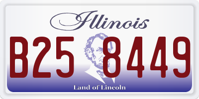 IL license plate B258449