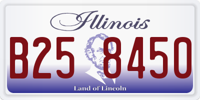 IL license plate B258450