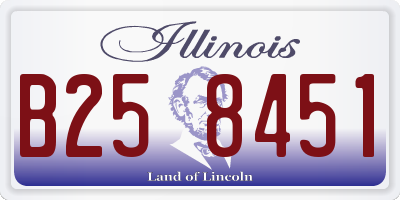 IL license plate B258451