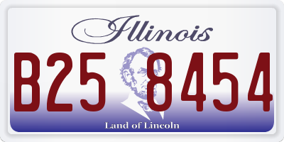 IL license plate B258454