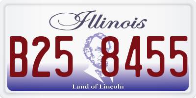 IL license plate B258455
