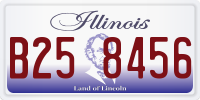 IL license plate B258456