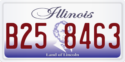 IL license plate B258463