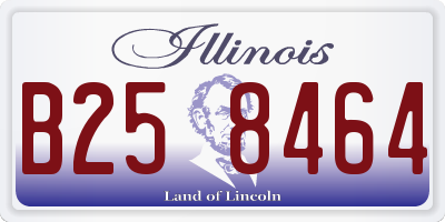 IL license plate B258464