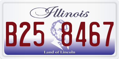 IL license plate B258467