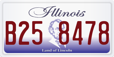 IL license plate B258478